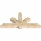 Ekena Millwork Redmond Rough Sawn Timber Gable Bracket, Douglas Fir, 72"W x 36"H x 6"D x 6"F, 12/12 Pitch GBW072X36X0606RED00RDF - alternate 4